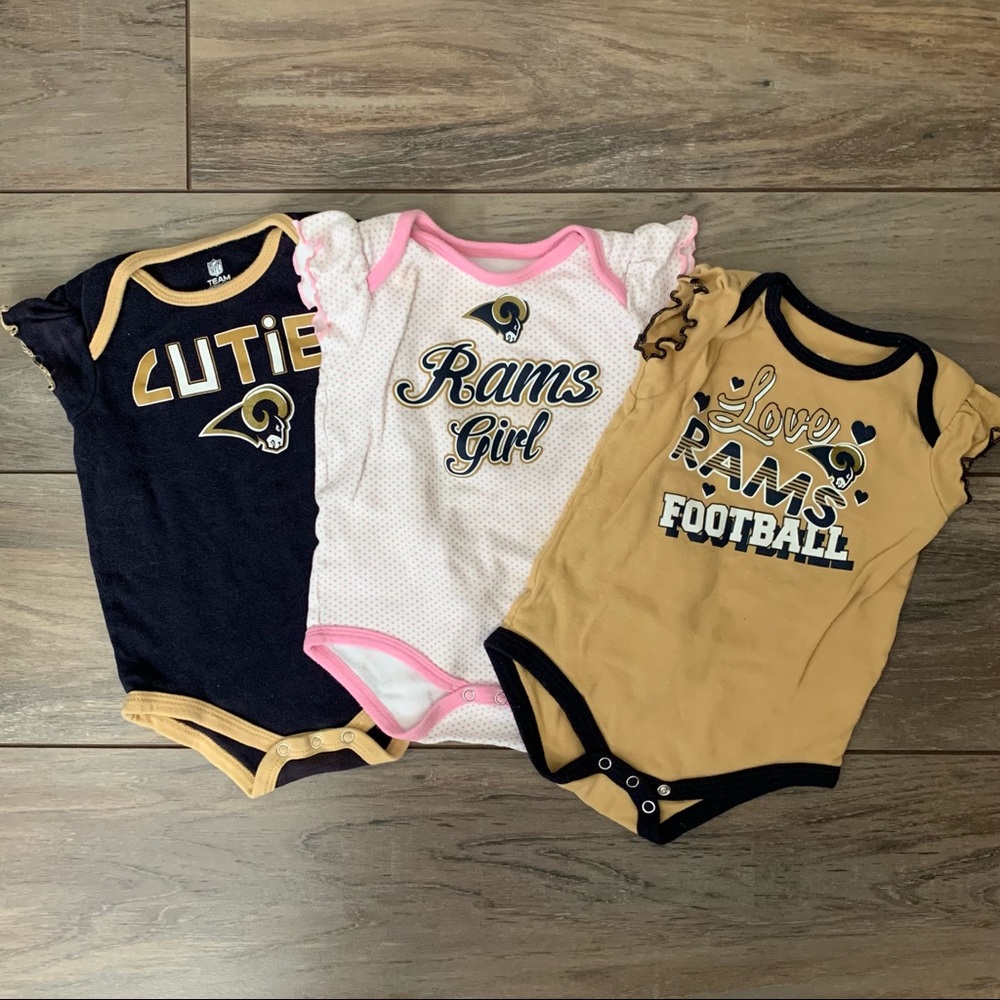 Los Angeles Rams Onesie Bundle (Girl)